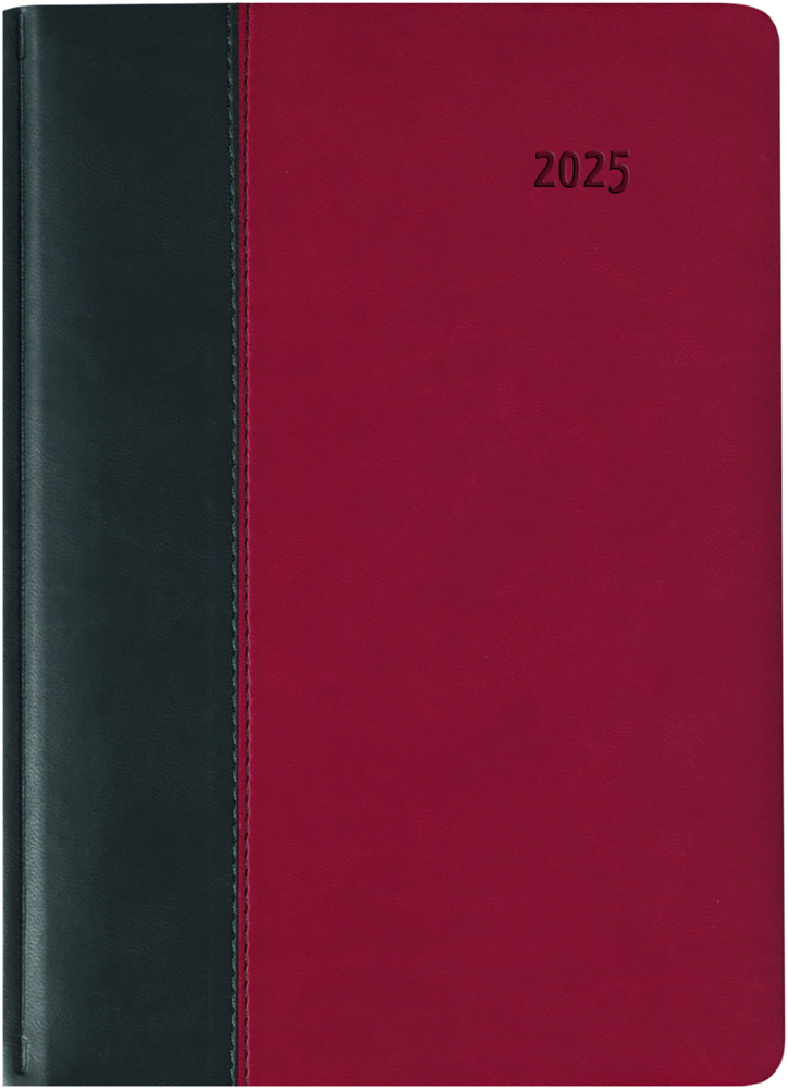 Cover: 4006928026616 | Zettler - Buchkalender Premium 2025 schwarz/rot, 15x21cm,...