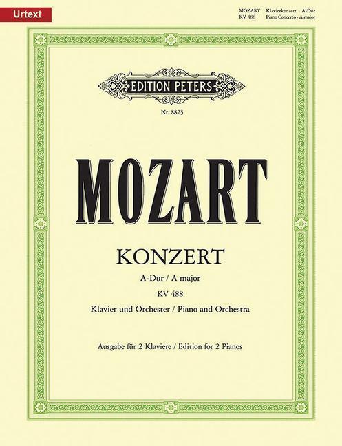 Cover: 9790014071547 | Piano Concerto No. 23 in a K488 (Edition for: Urtext, Cadenzas by...