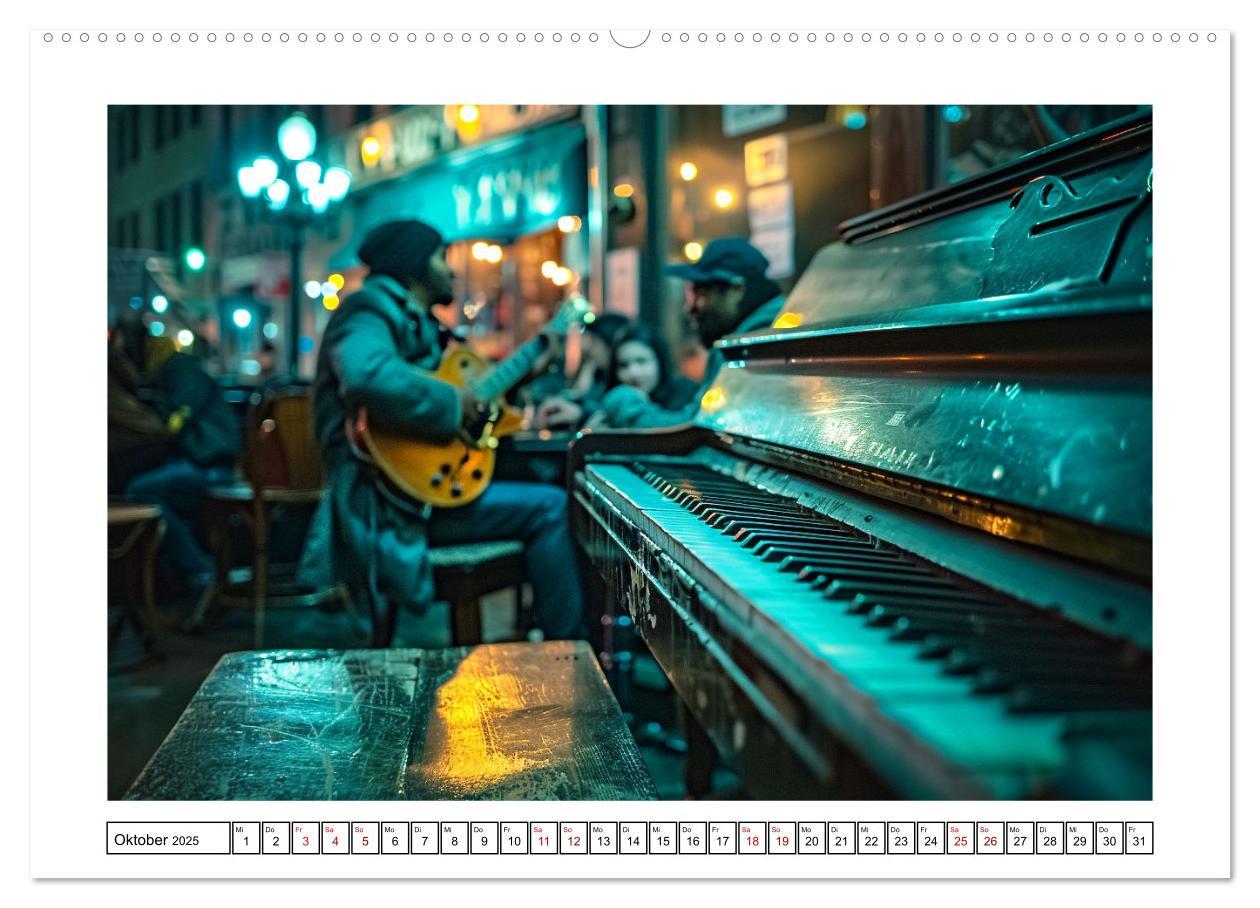 Bild: 9783383831539 | Jazz Geschichten um Mitternacht (Wandkalender 2025 DIN A2 quer),...