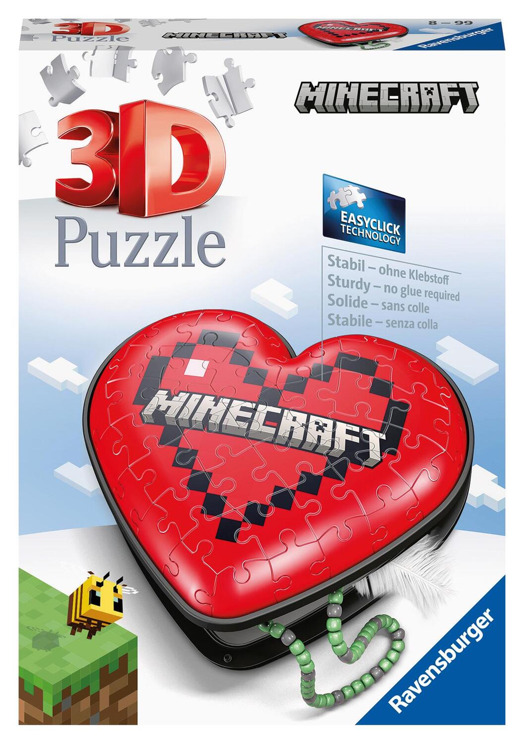 Cover: 4005556112852 | Ravensburger 3D Puzzle 11285 - Herzschatulle Minecraft - 54 Teile -...