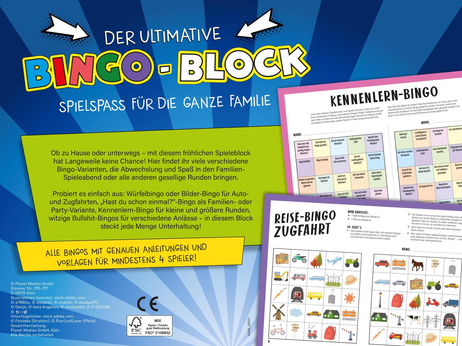 Rückseite: 9783625195948 | Der ultimative Bingo-Block für die ganze Familie | Taschenbuch | 80 S.