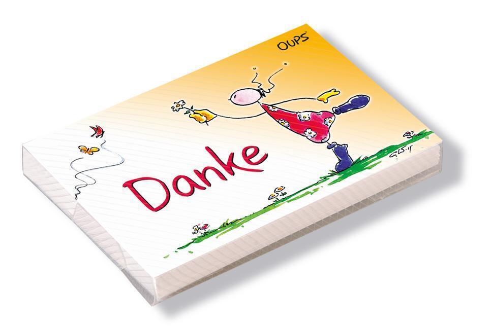 Cover: 9120012812710 | Oups-Kärtchenbox, Danke | Conny Wolf | Stück | 24 farbige Illustr.