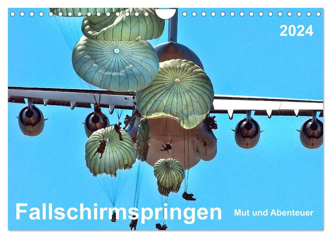 Cover: 9783675763791 | Fallschirmspringen - Mut und Abenteuer (Wandkalender 2024 DIN A4...