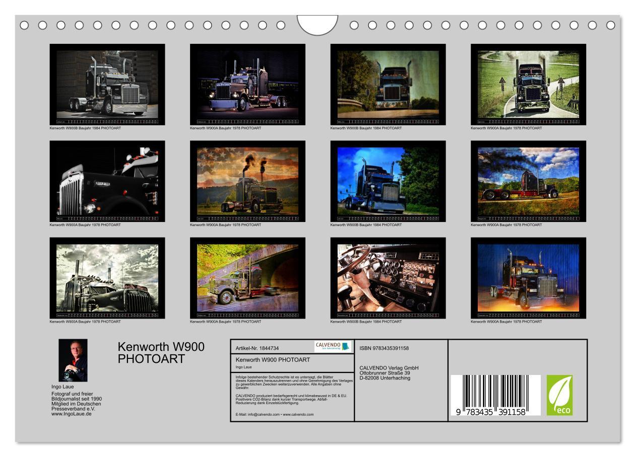 Bild: 9783435391158 | Kenworth W900 PHOTOART (Wandkalender 2025 DIN A4 quer), CALVENDO...