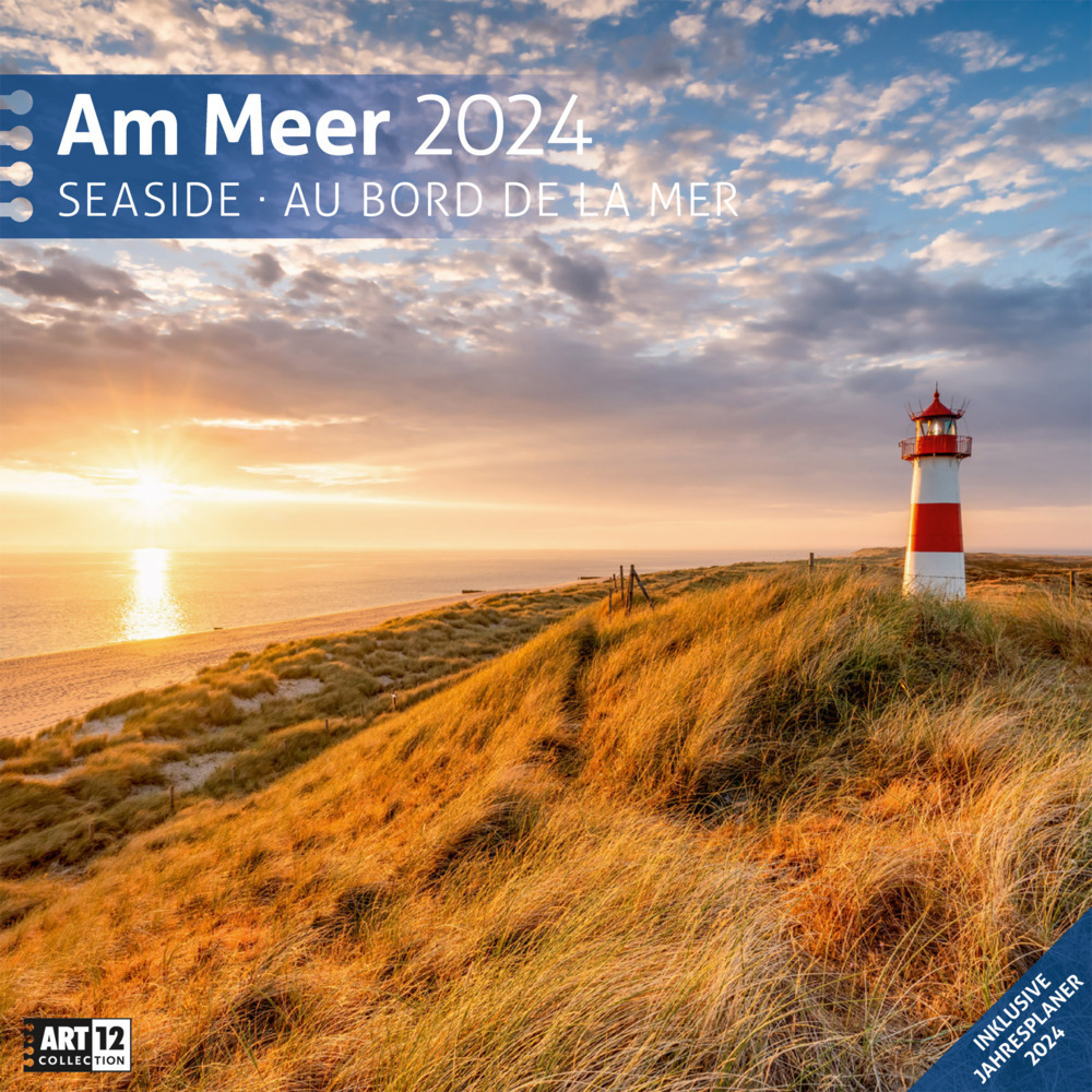 Cover: 9783838444130 | Am Meer Kalender 2024 - 30x30 | Ackermann Kunstverlag | Kalender