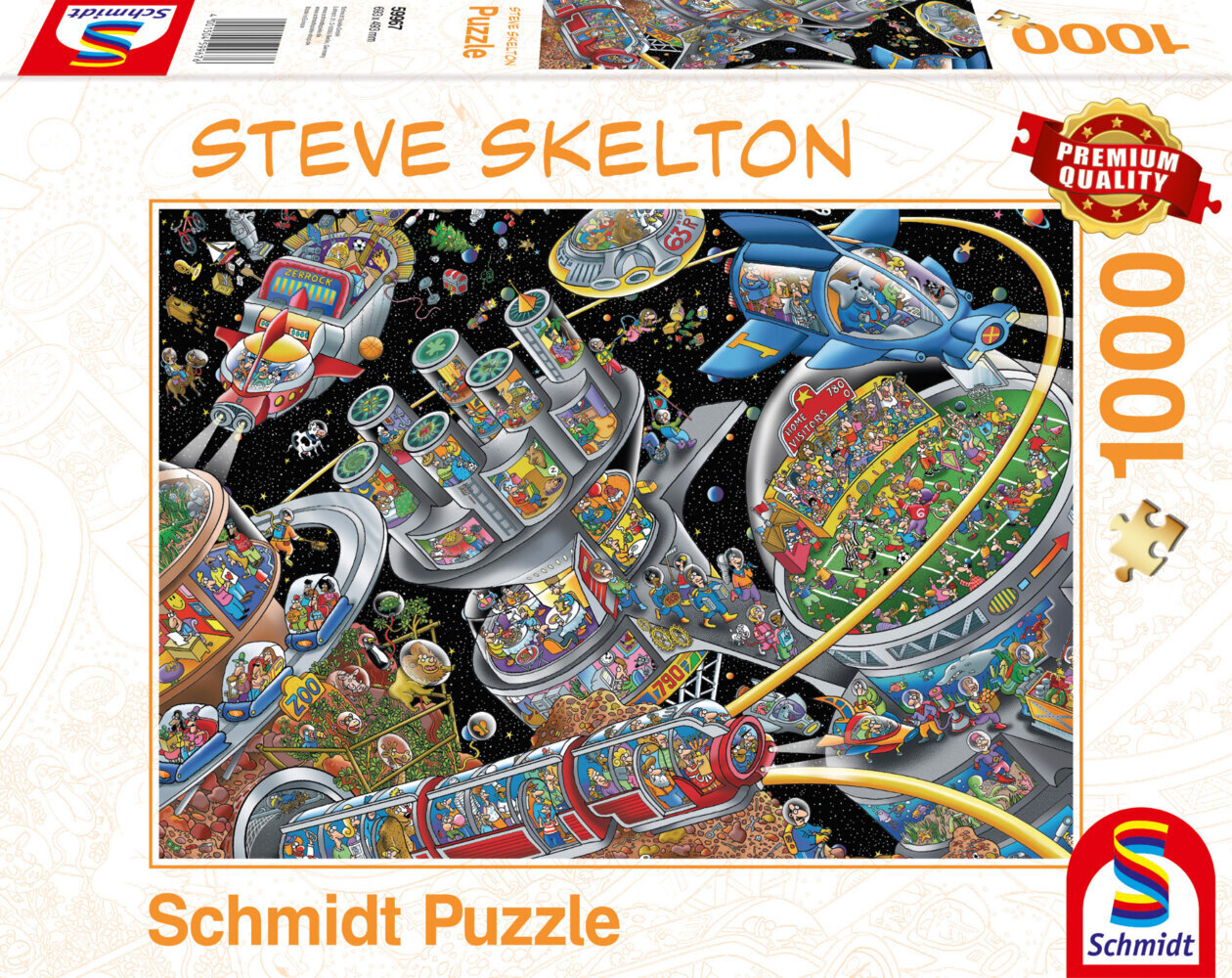 Cover: 4001504599676 | Weltall-Kolonie (Puzzle) | Erwachsenenpuzzle Steve Skelton 1.000 Teile