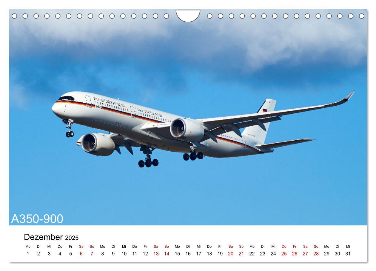 Bild: 9783383970023 | Flugzeuge von Airbus (Wandkalender 2025 DIN A4 quer), CALVENDO...