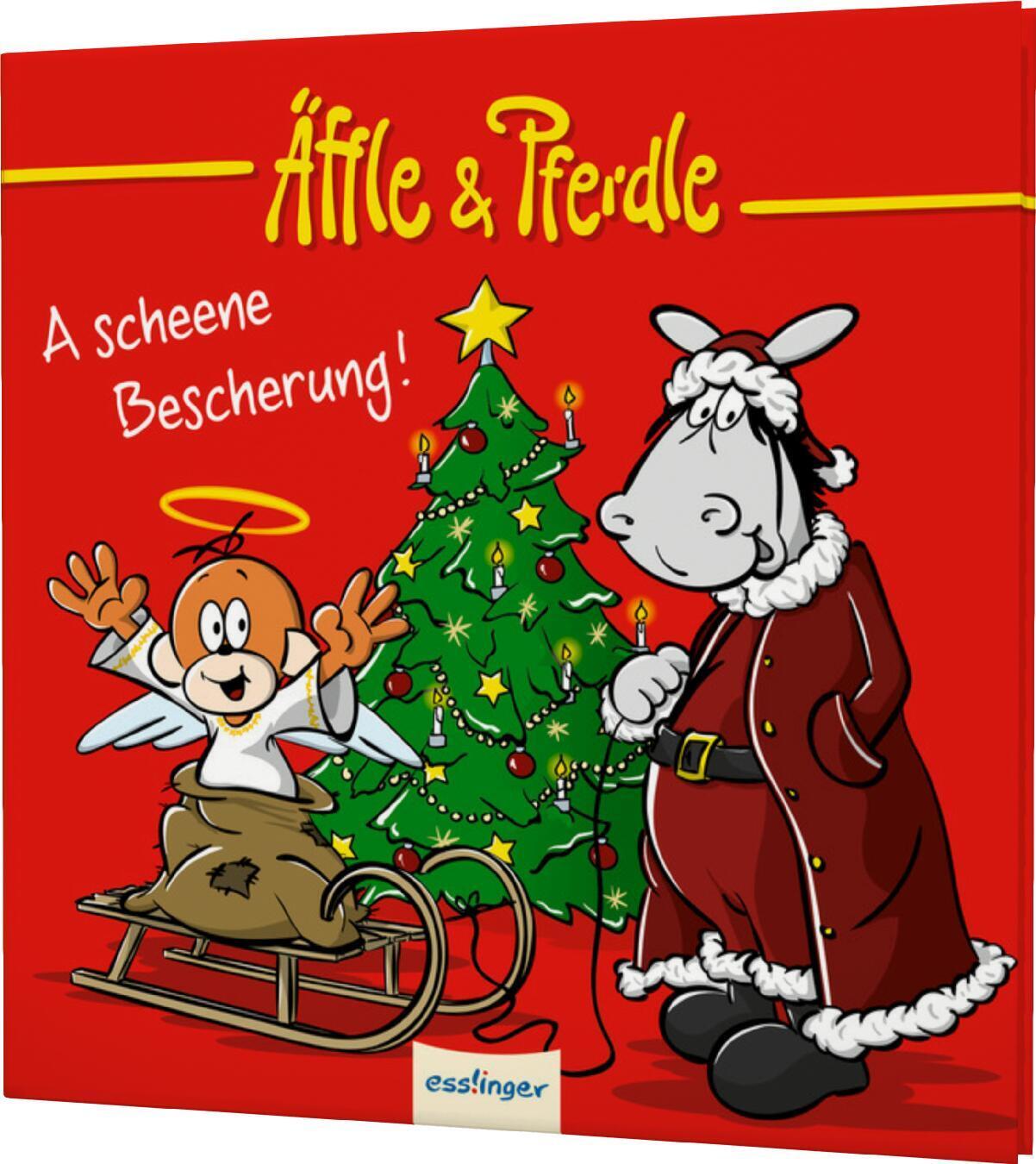 Cover: 9783480238729 | Äffle &amp; Pferdle: A scheene Bescherung! | Weihnachten in Schwaben