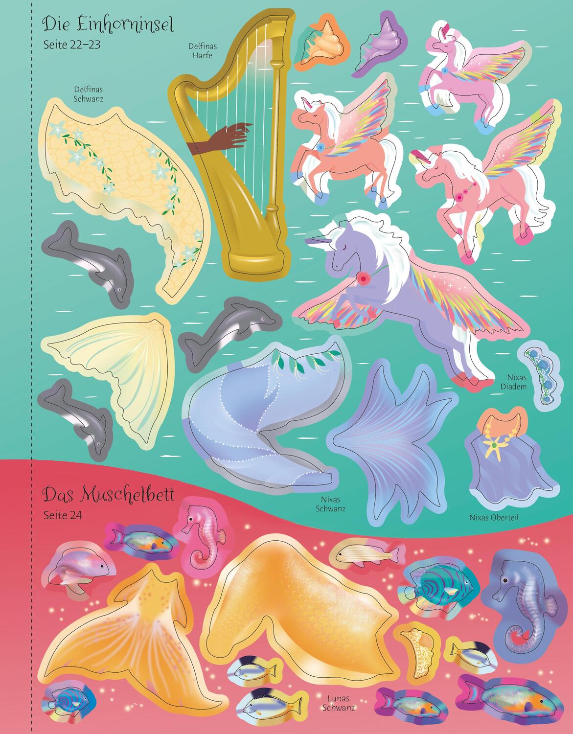 Bild: 9781789417531 | Mein Anziehpuppen-Stickerbuch: Königreich der Meerjungfrauen | Watt