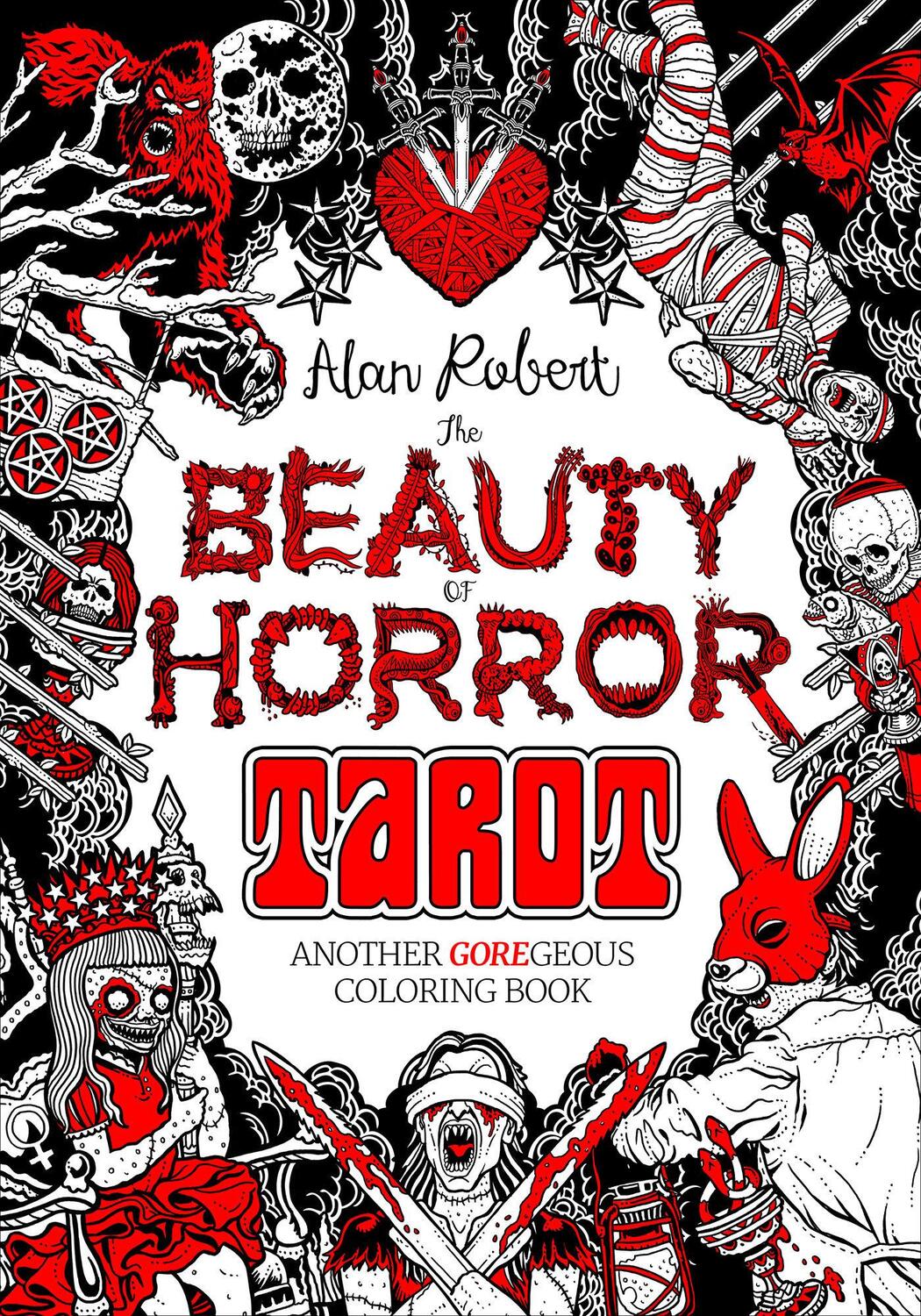 Cover: 9798887240374 | The Beauty of Horror: Tarot Coloring Book | Alan Robert | Taschenbuch