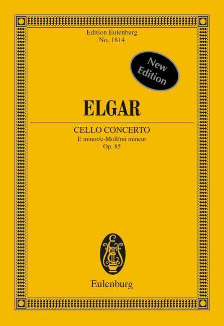 Cover: 9783795767136 | Konzert e-Moll | op. 85. Violoncello und Orchester. Studienpartitur.
