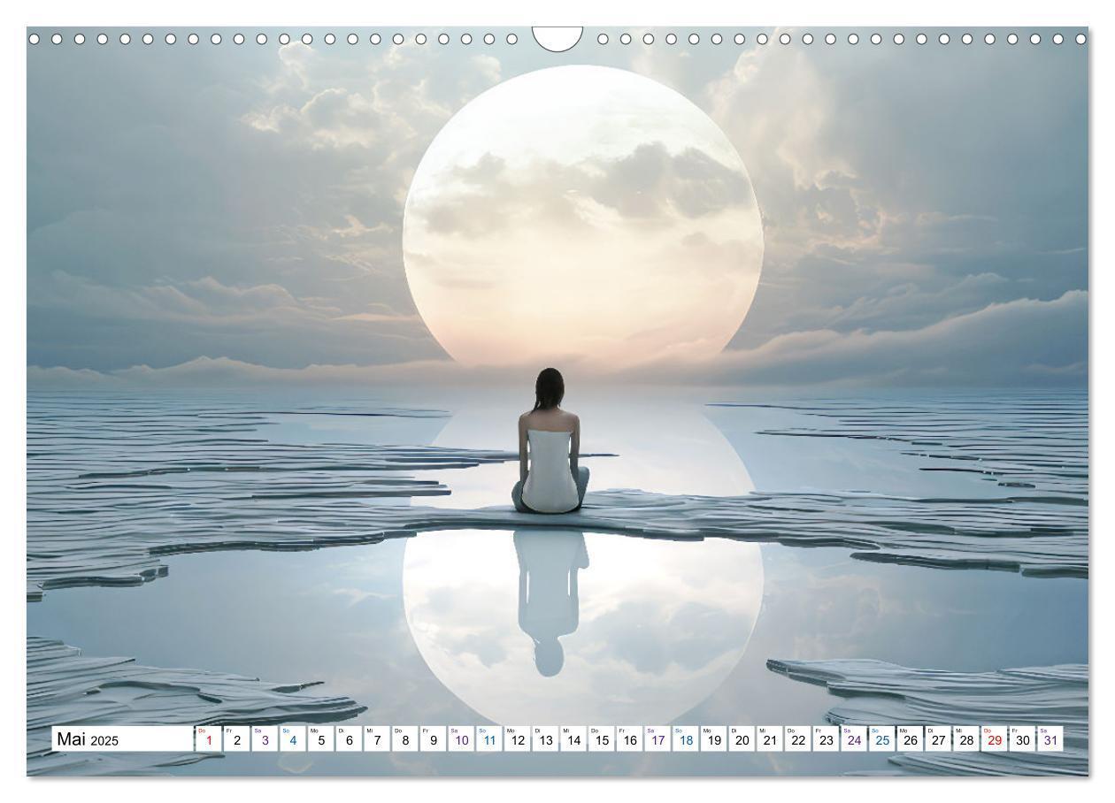 Bild: 9783383779978 | Meditation und weiter Horizont (Wandkalender 2025 DIN A3 quer),...