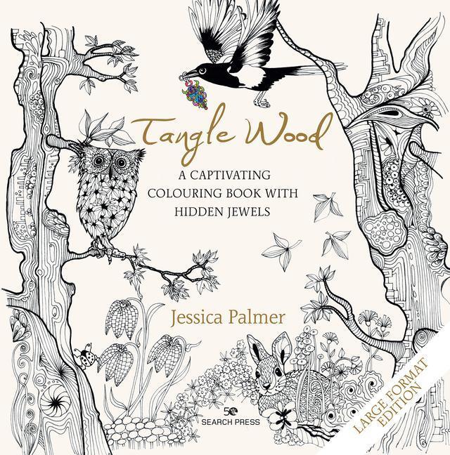Cover: 9781782219040 | Tangle Wood - Large Format Edition: A Captivating Colouring Book...