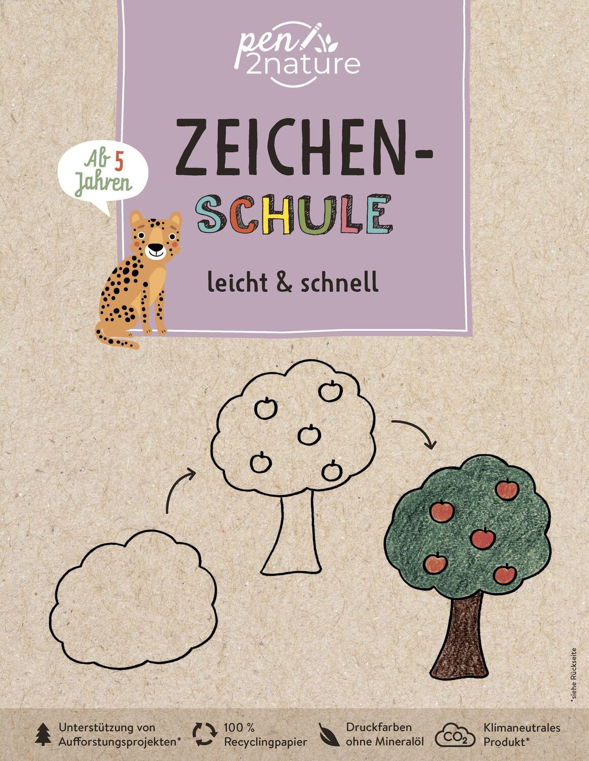 Cover: 9783987640124 | Zeichen-Schule leicht &amp; schnell. Zeichnen lernen für Kinder ab 5...