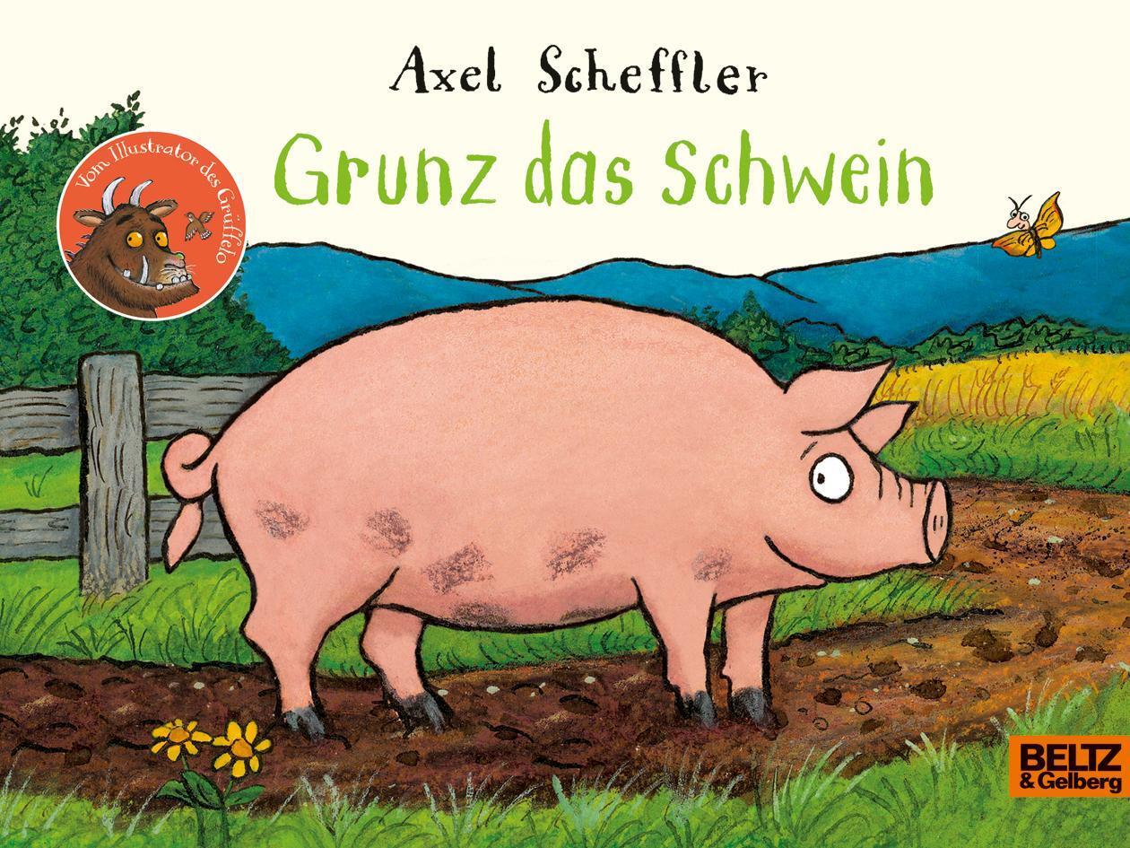 Cover: 9783407754189 | Grunz das Schwein | Vierfarbiges Pappbilderbuch | Axel Scheffler
