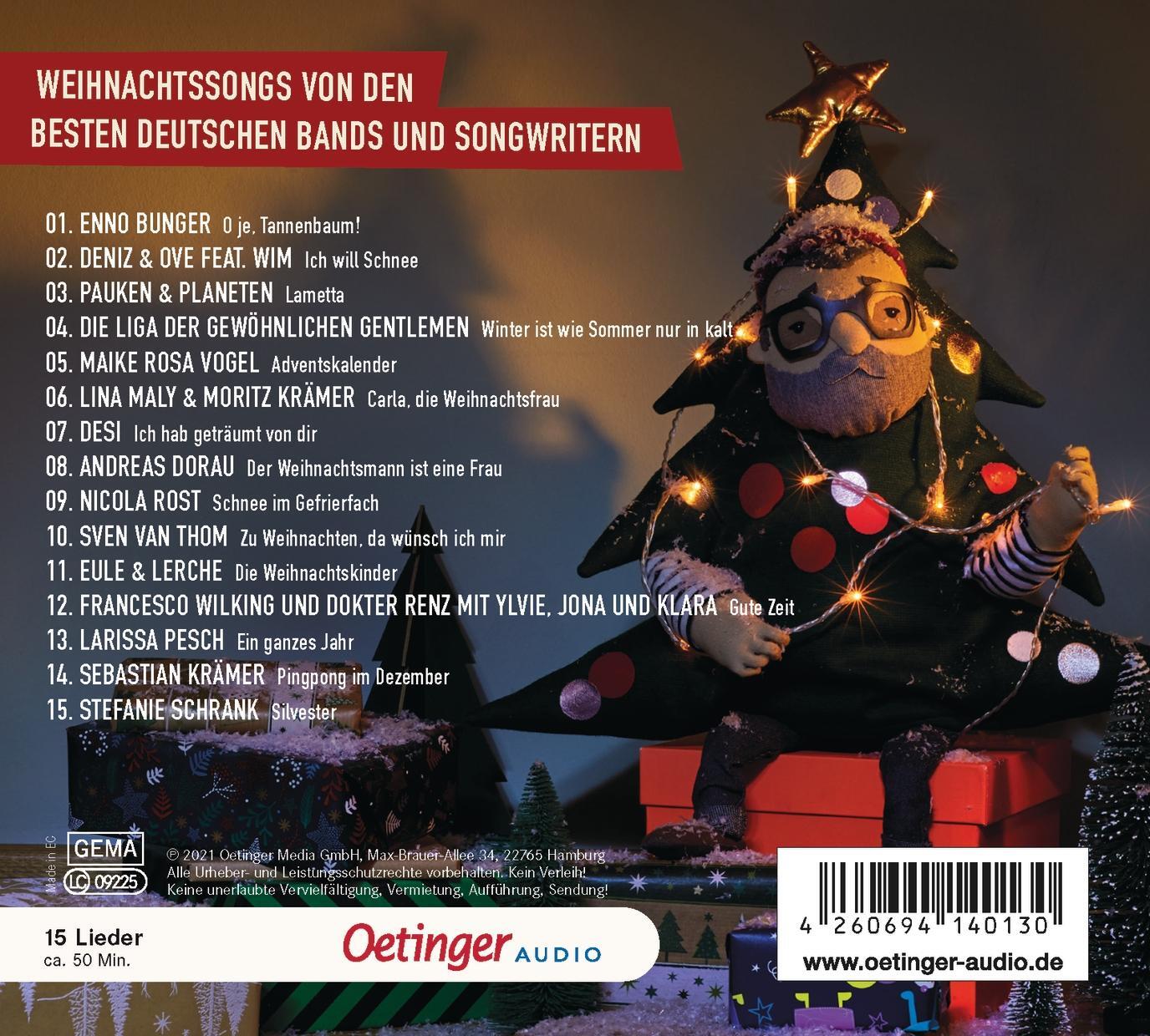 Rückseite: 4260694140130 | Unter meinem Bett. Das Weihnachtsalbum | Various | Audio-CD | Deutsch