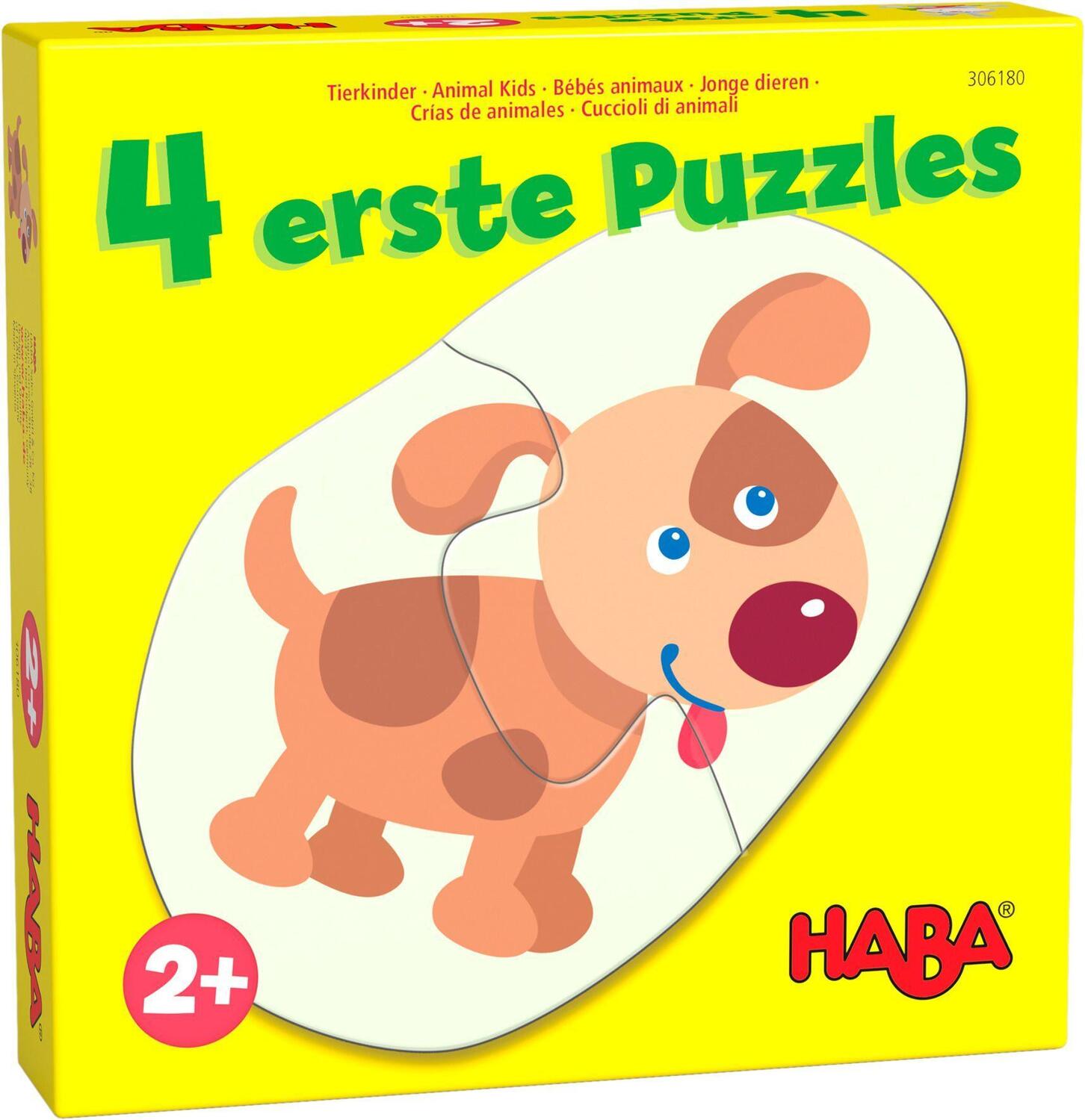 Cover: 4010168256917 | 4 erste Puzzles - Tierkinder | Spiel | Deutsch | 2021 | HABA