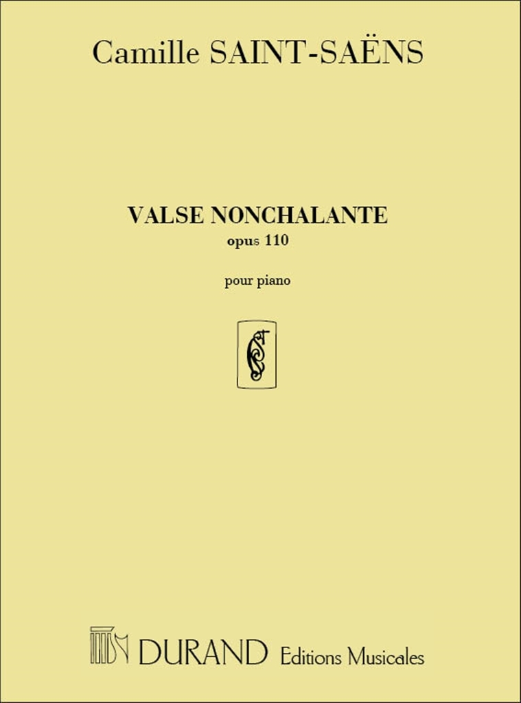 Cover: 9790044029075 | Valse Nonchalante Opus 110 Pour Le Piano | Camille Saint-Saens | 2001