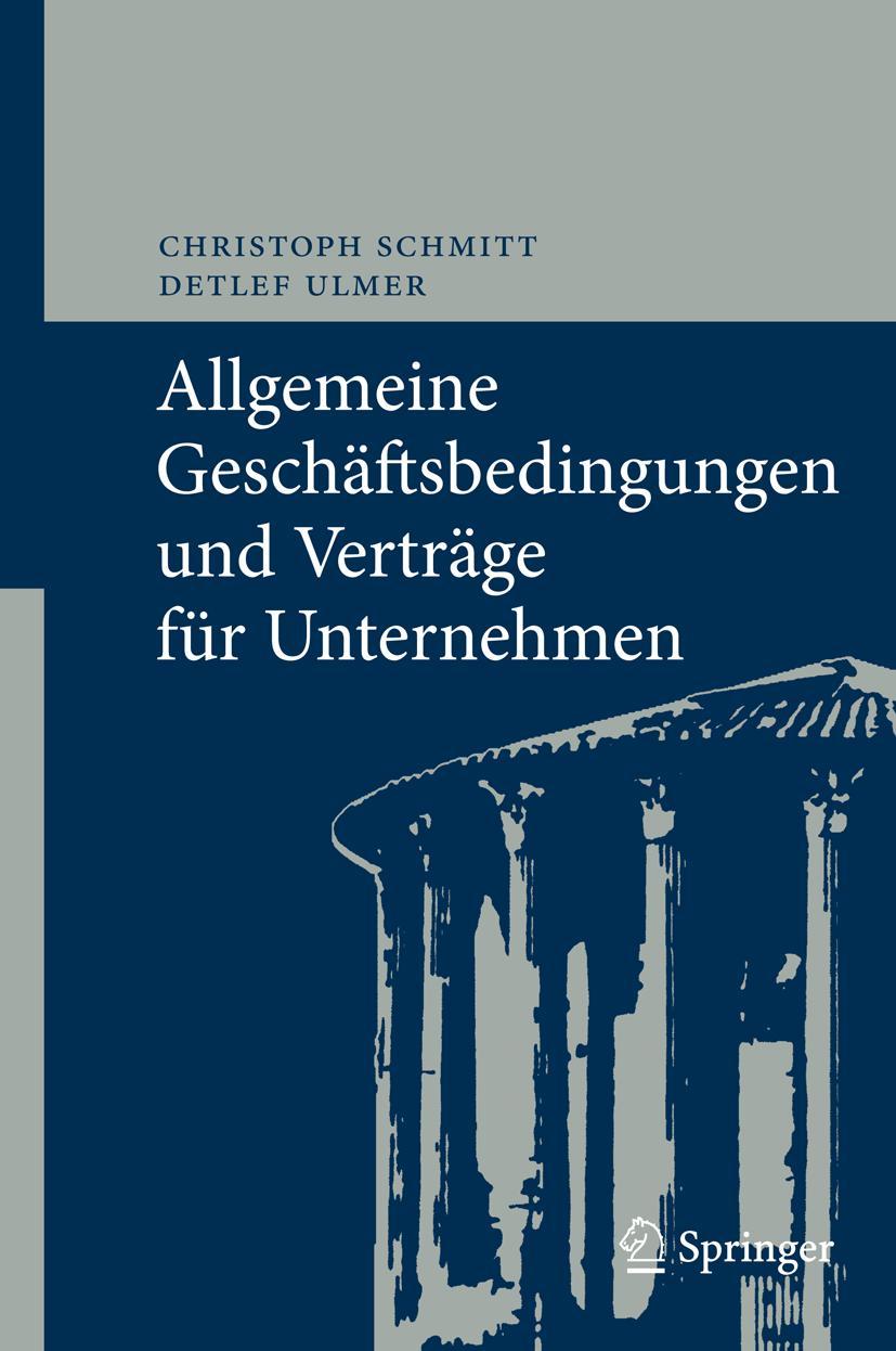 Cover: 9783642014741 | Allgemeine Geschäftsbedingungen und Verträge für Unternehmen | Buch