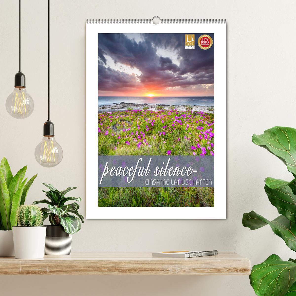 Bild: 9783435989454 | peaceful silence - einsame Landschaften (Wandkalender 2025 DIN A2...