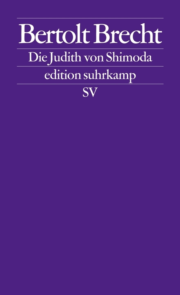 Cover: 9783518124703 | Die Judith von Shimoda | Bertolt Brecht | Taschenbuch | Suhrkamp