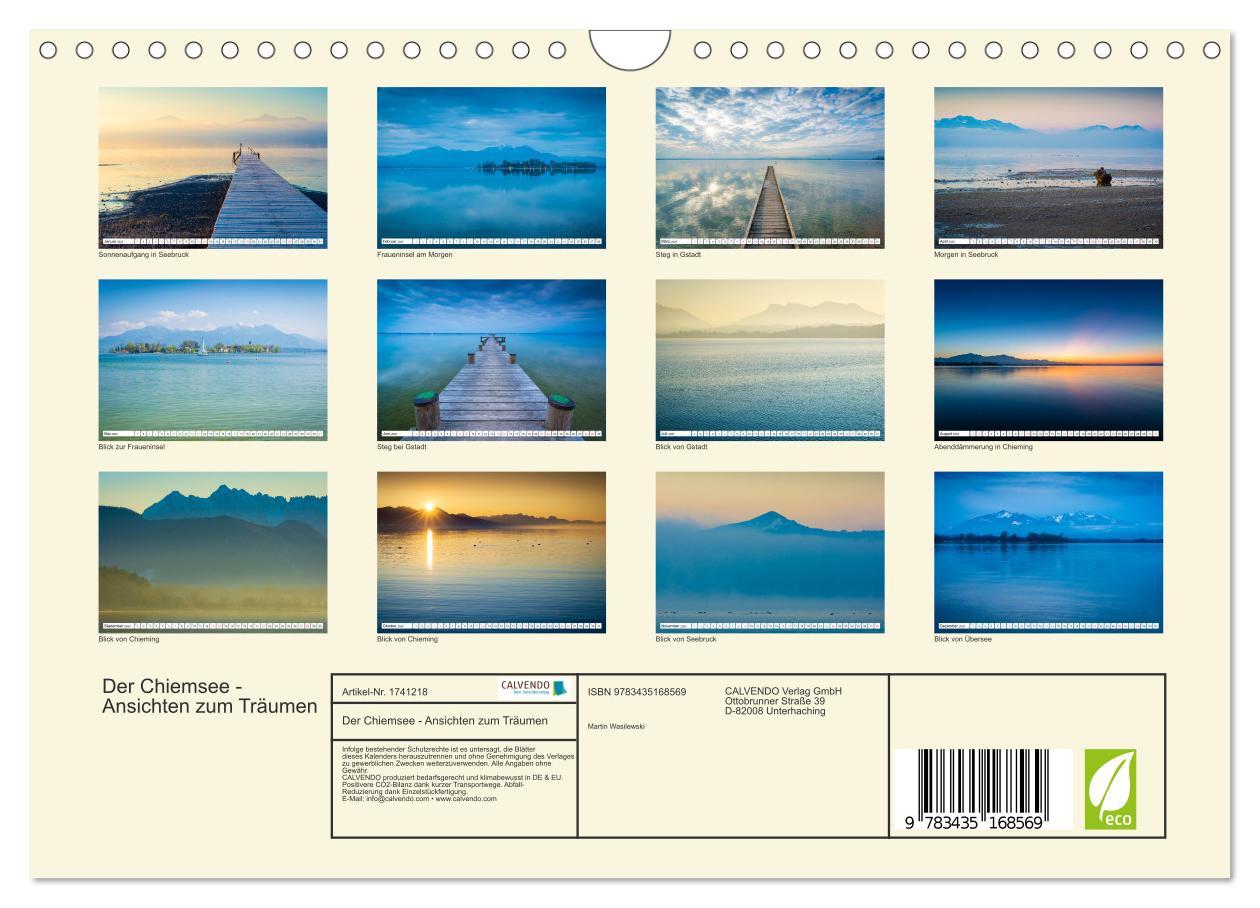 Bild: 9783435168569 | Der Chiemsee - Ansichten zum Träumen (Wandkalender 2025 DIN A4...