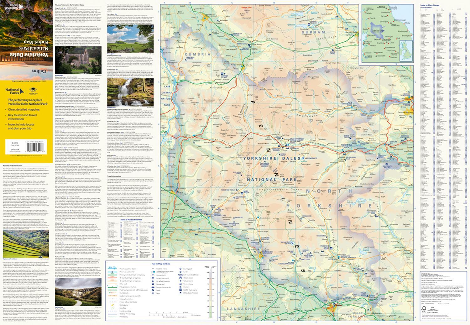 Bild: 9780008439248 | Yorkshire Dales National Park Pocket Map | National Parks UK (u. a.)
