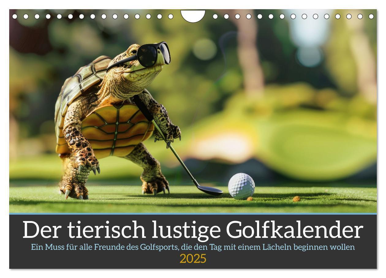 Cover: 9783457155486 | Der tierisch lustige Golfkalender (Wandkalender 2025 DIN A4 quer),...