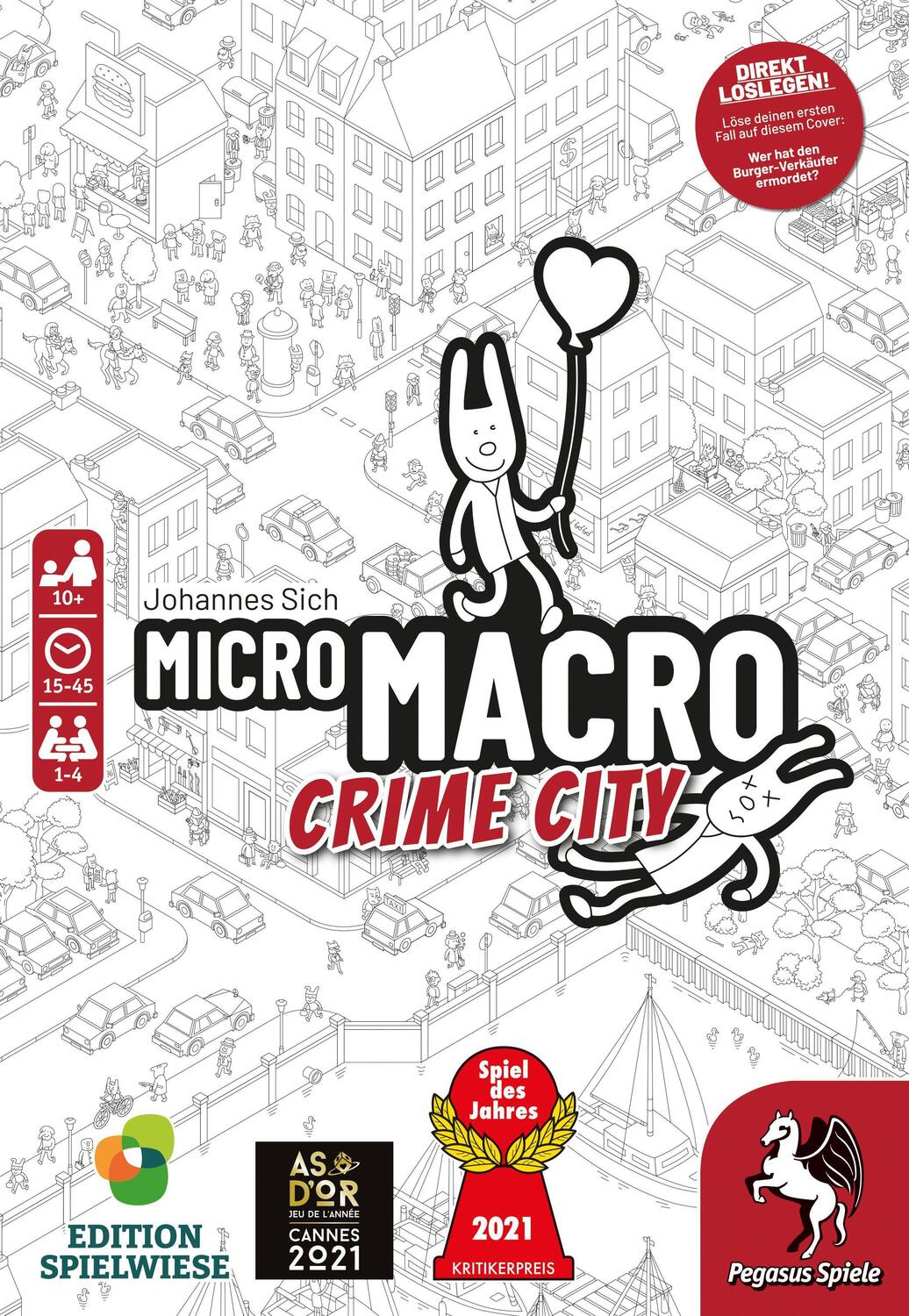 Cover: 4250231728075 | MicroMacro: Crime City (Edition Spielwiese) | Spiel | Deutsch | 2020