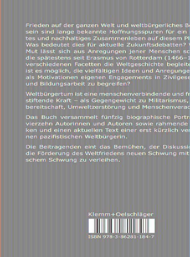 Rückseite: 9783862811847 | Friedenshoffnung Weltbürgertum | Gregor Lang-Wojtasik (u. a.) | Buch