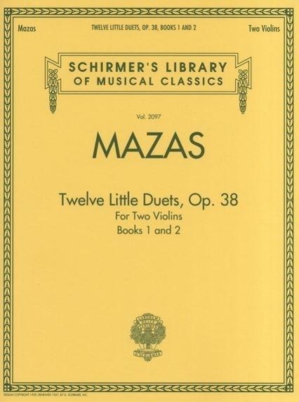 Cover: 884088632823 | Mazas - Twelve Little Duets for Two Violins, Op. 38, Books 1 &amp; 2