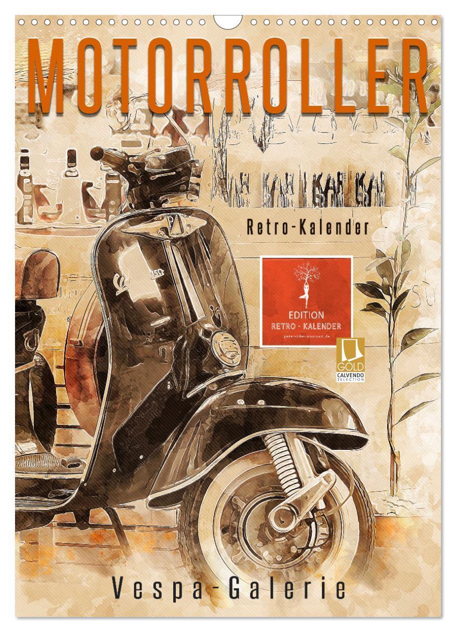 Cover: 9783435930906 | Motorroller - Vespa Galerie (Wandkalender 2025 DIN A3 hoch),...