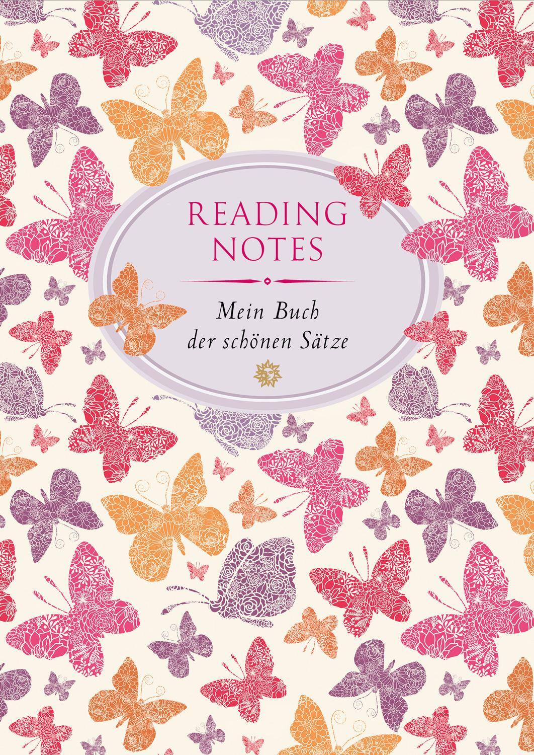 Cover: 9783851793369 | Reading Notes | Mein Buch der schönsten Sätze - Schmetterlinge | Buch