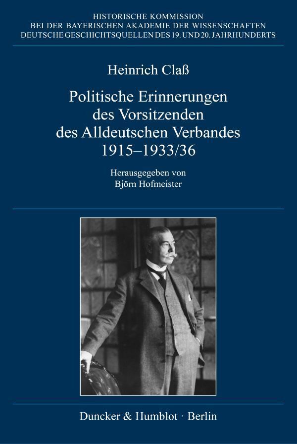 Cover: 9783428186716 | Politische Erinnerungen des Vorsitzenden des Alldeutschen Verbandes...