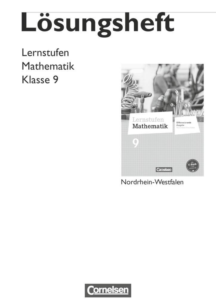 Cover: 9783060421213 | Lernstufen Mathematik 9. Schuljahr. Lösungen zum Schülerbuch....