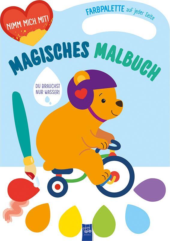 Cover: 9789464763973 | Magisches Malbuch - Cover blau (Bär) | Taschenbuch | 32 S. | Deutsch