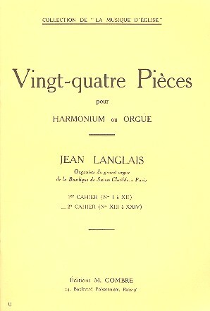 Cover: 9790230300636 | 24 pièces vol.2 (nos.13-24) pour harmonium (orgue) | Jean Langlais