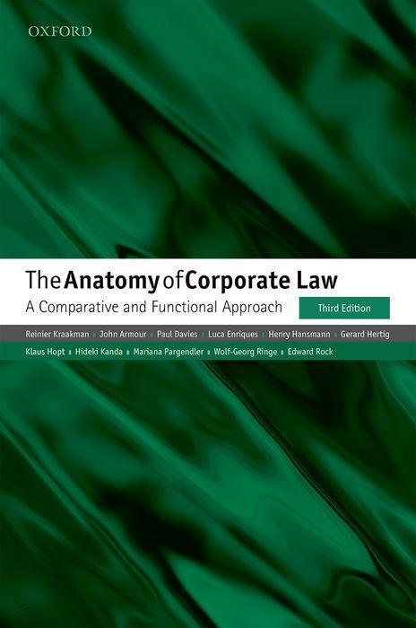 Cover: 9780198724315 | The Anatomy of Corporate Law | A Comparative and Functional Approach