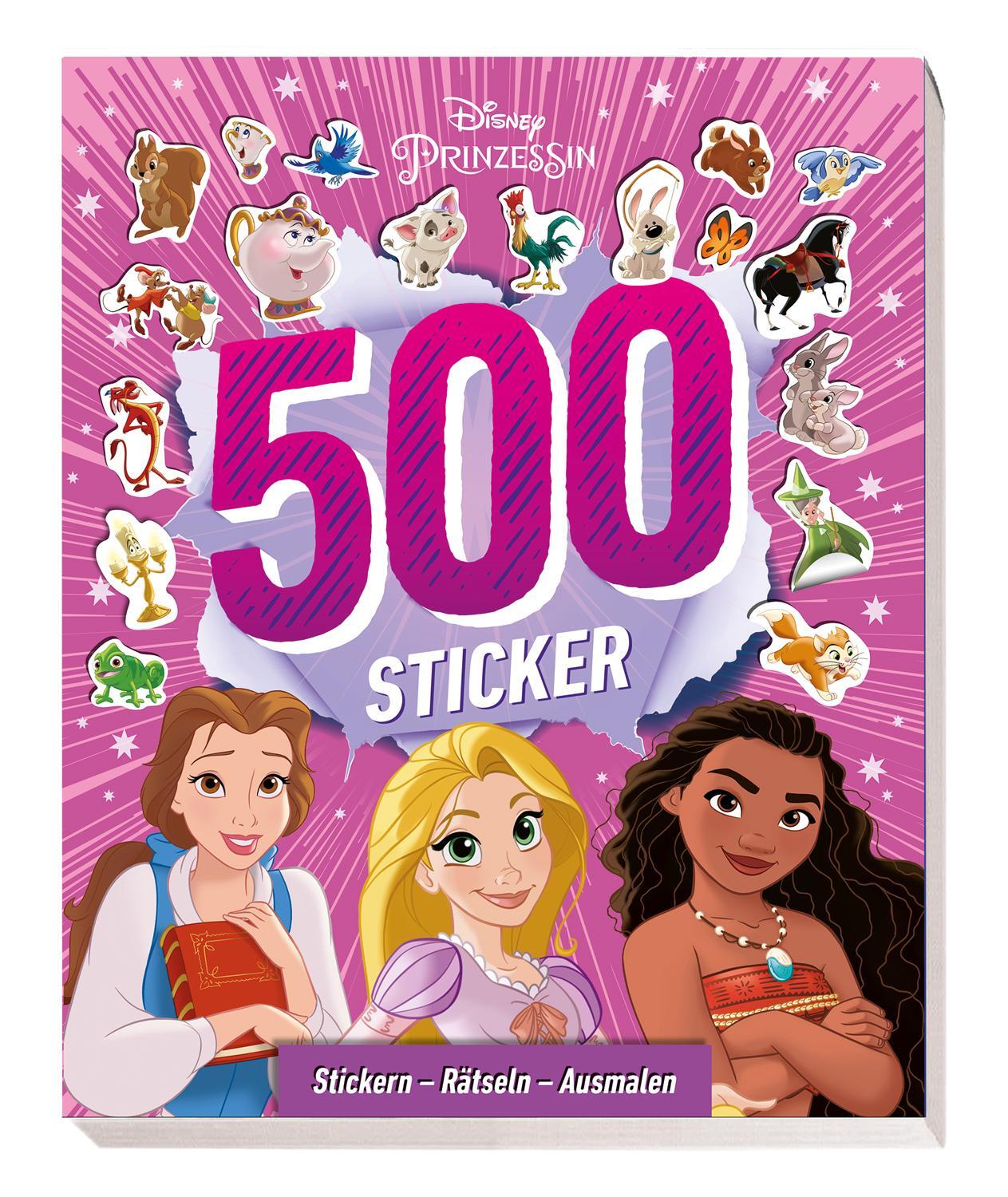 Cover: 9783833244346 | Disney Prinzessin: 500 Sticker - Stickern - Rätseln - Ausmalen | Buch
