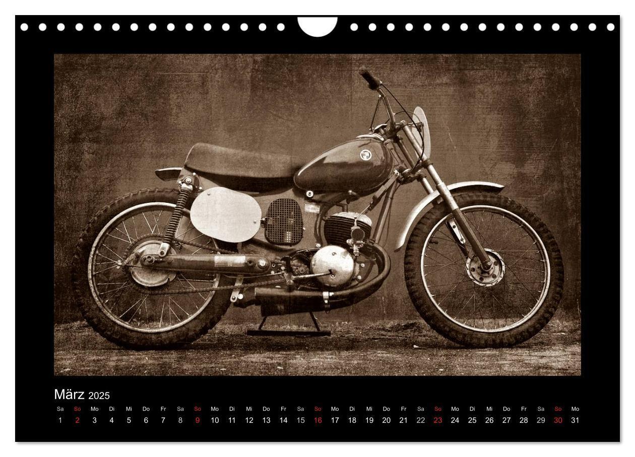 Bild: 9783435839438 | Motorrad Oldtimer (Wandkalender 2025 DIN A4 quer), CALVENDO...