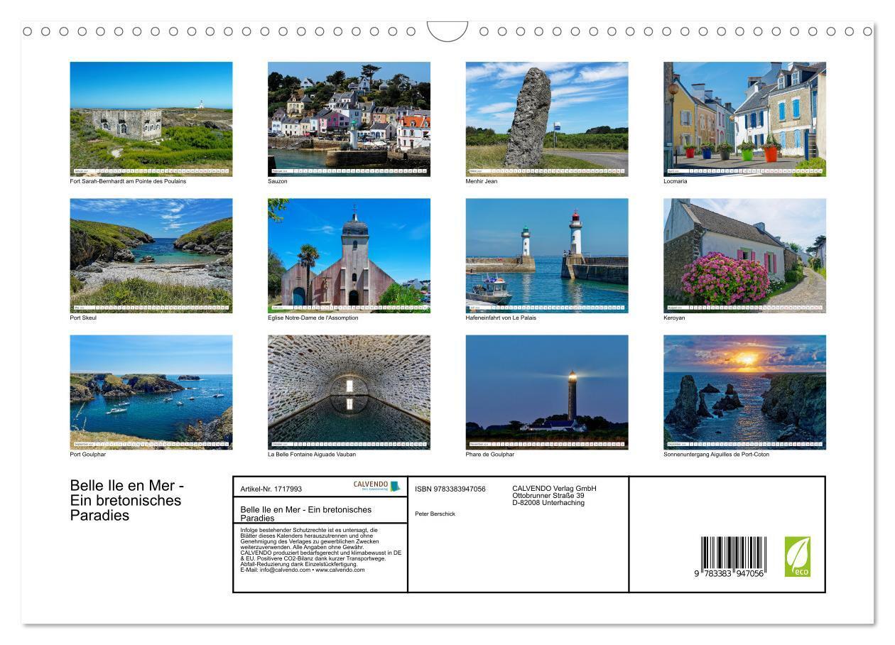 Bild: 9783383947056 | Belle Ile en Mer - Ein bretonisches Paradies (Wandkalender 2025 DIN...