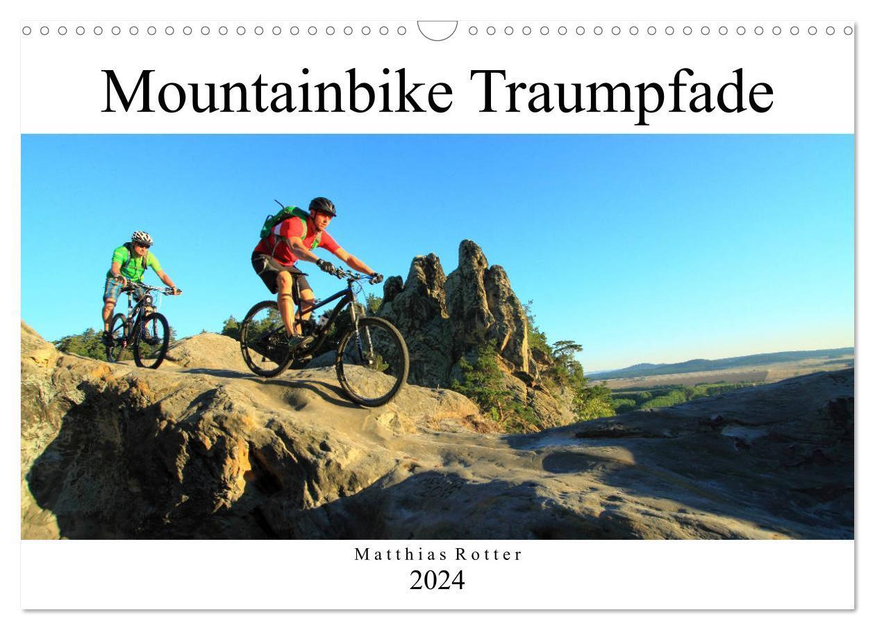 Cover: 9783383144325 | Mountainbike Traumpfade (Wandkalender 2024 DIN A3 quer), CALVENDO...