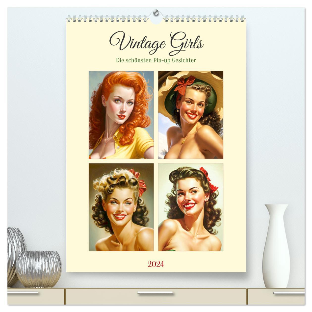 Cover: 9783675772649 | Vintage Girls. Die schönsten Pin-up Gesichter (hochwertiger Premium...