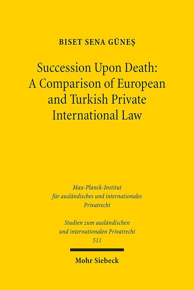 Cover: 9783161613524 | Succession Upon Death | Biset Sena Günes | Taschenbuch | 388 S. | 2023