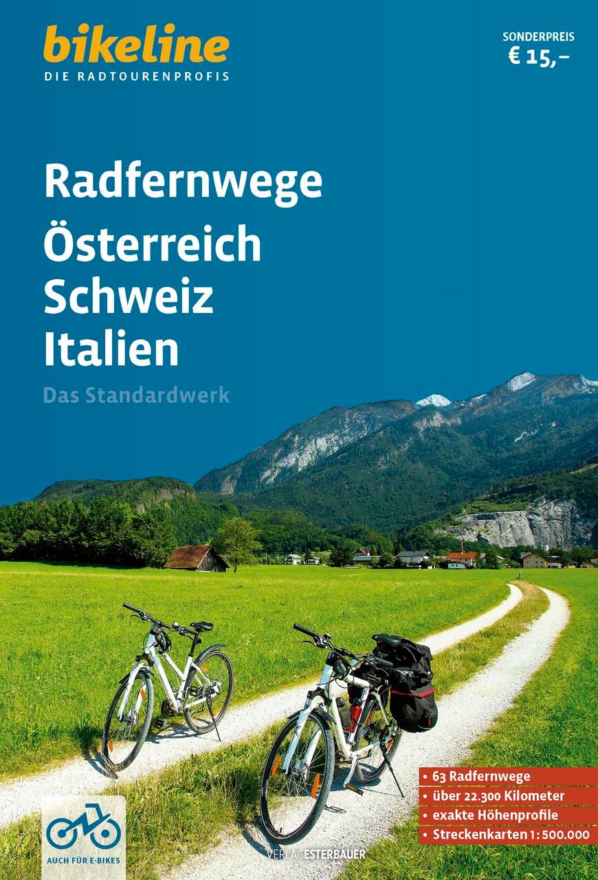 Cover: 9783711102744 | Radfernwege Österreich, Schweiz, Italien | Esterbauer Verlag | Buch