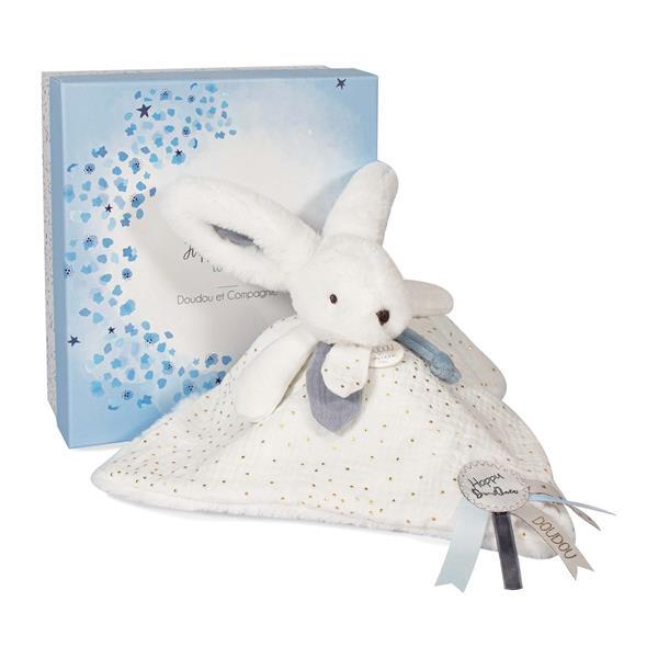 Cover: 3700335237429 | Happy Glossy Schmusetuch weiss 25cm | Happy Doudou, Boite | 8903742