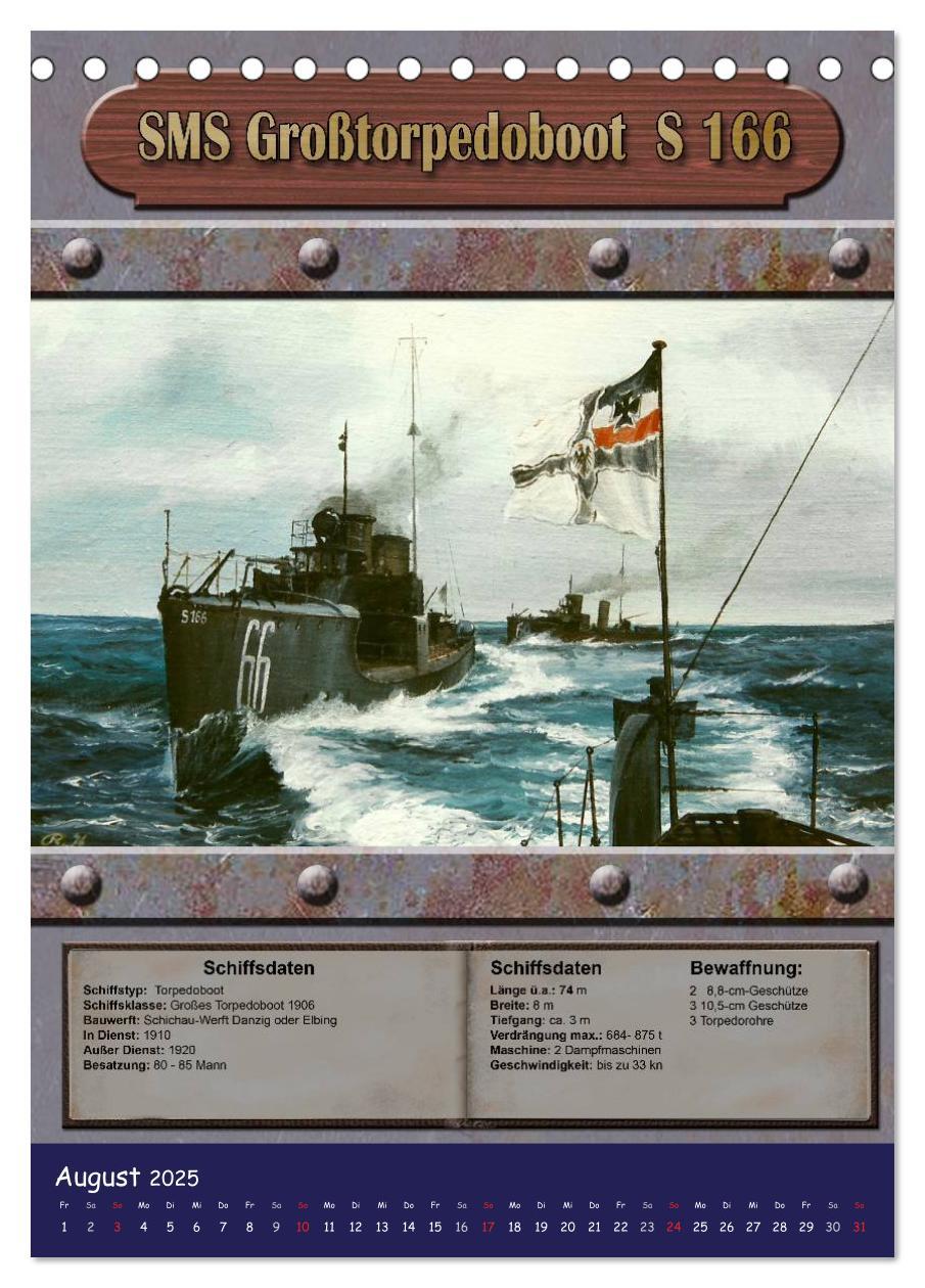 Bild: 9783457059562 | Die kaiserliche Marine 1871 - 1918 (Tischkalender 2025 DIN A5...