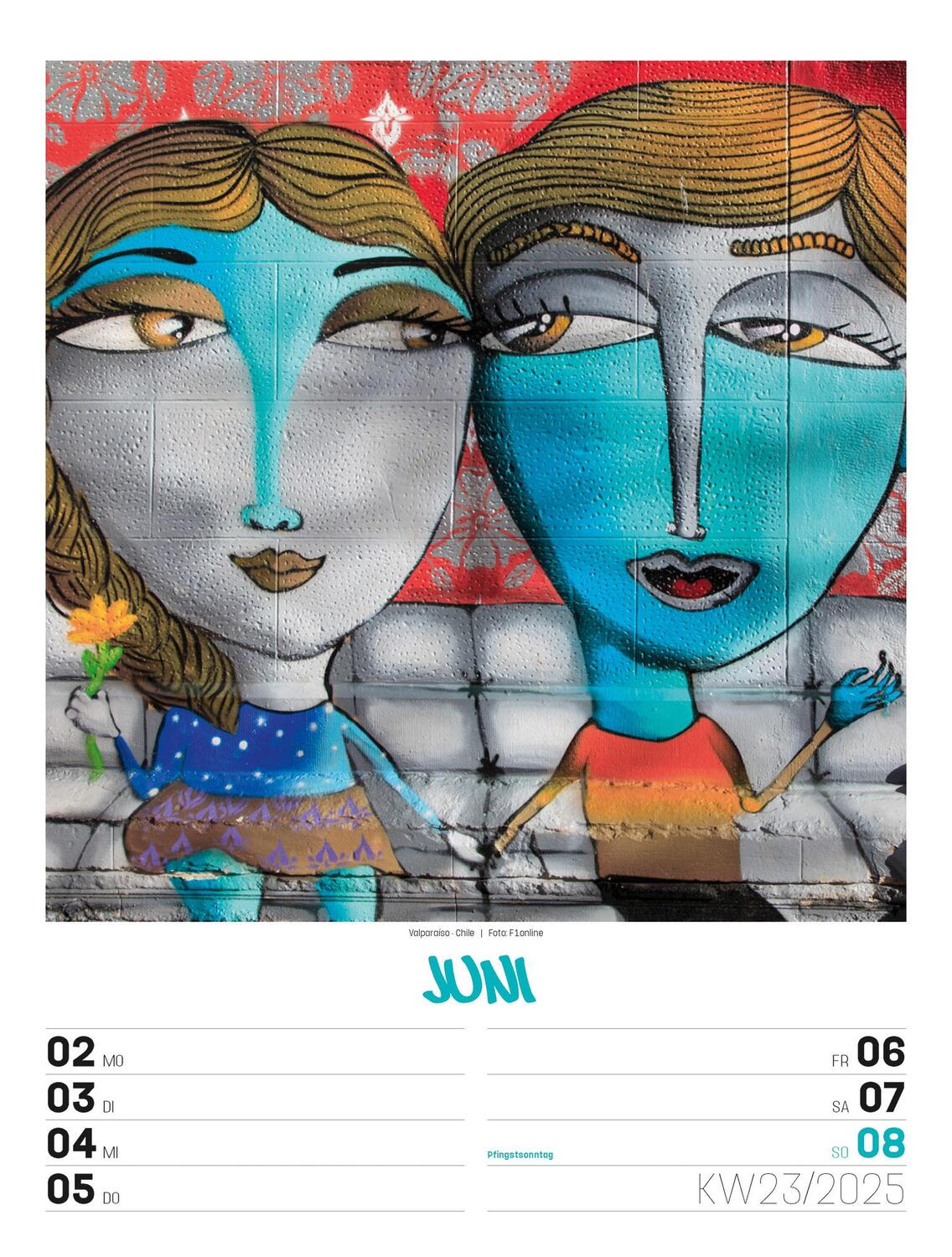 Bild: 9783838435299 | Street Art - Graffiti - Wochenplaner Kalender 2025 | Kunstverlag