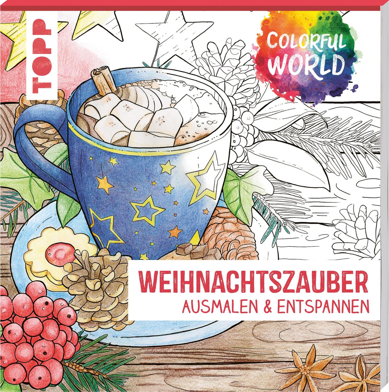 Cover: 9783735880093 | Colorful World - Weihnachtszauber | Ausmalen &amp; entspannen | Dierksen