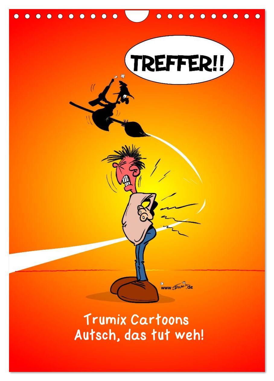 Cover: 9783457045763 | Trumix Cartoons - Autsch, das tut weh! (Wandkalender 2025 DIN A4...